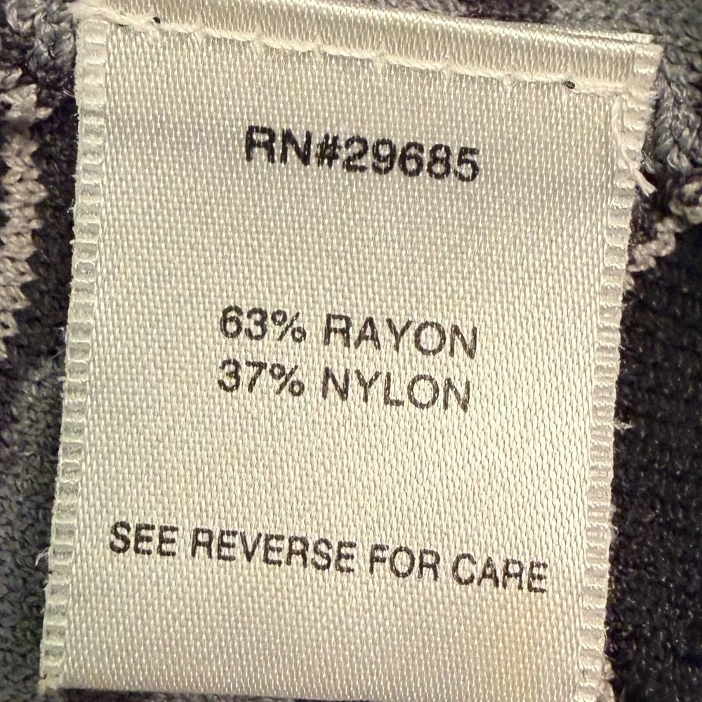 Pendleton Women's L‎ Cardigan Black Grey Cityscape Knit Button Long Sleeve